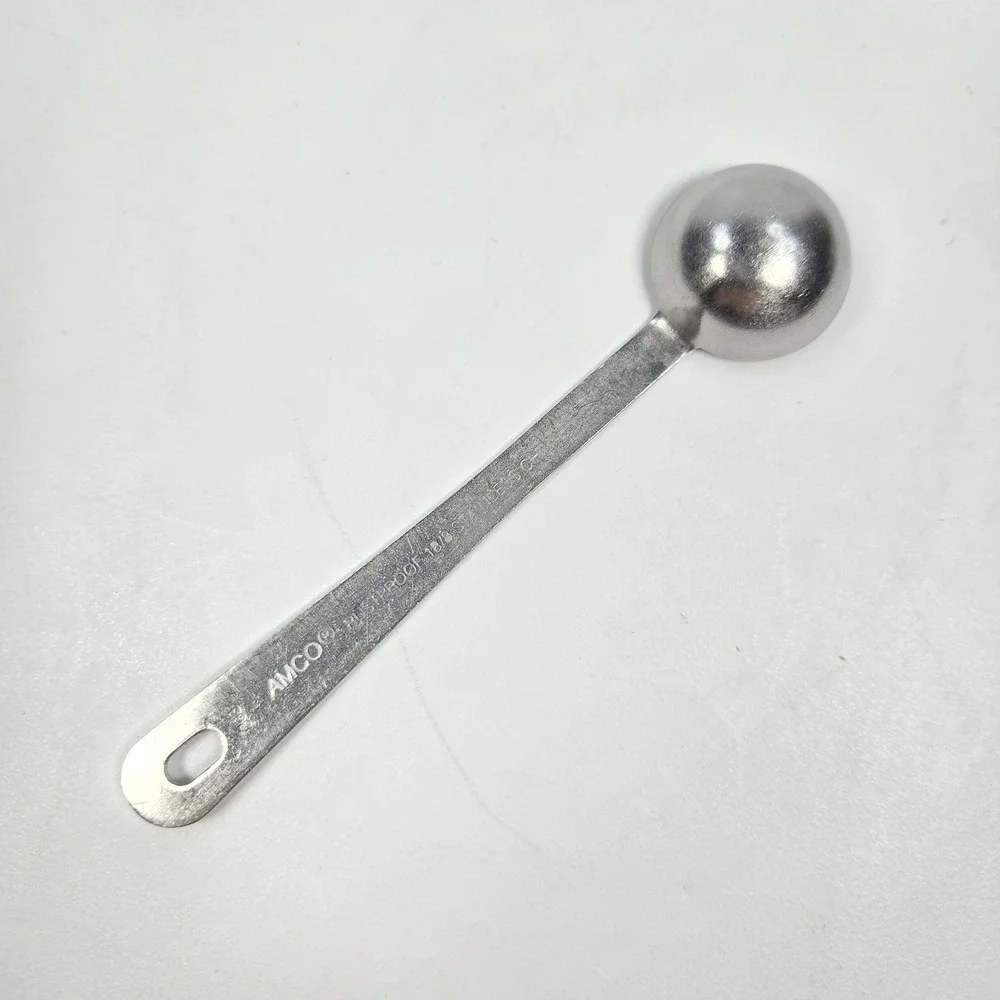 AMCO 1/2 Teaspoon Measuring Spoon‎ 18/8 Stainless Steel Rustproof Silver